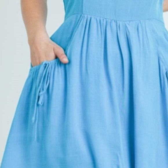 BOHO BABE BLUE DRESS - Picture 3 of 7